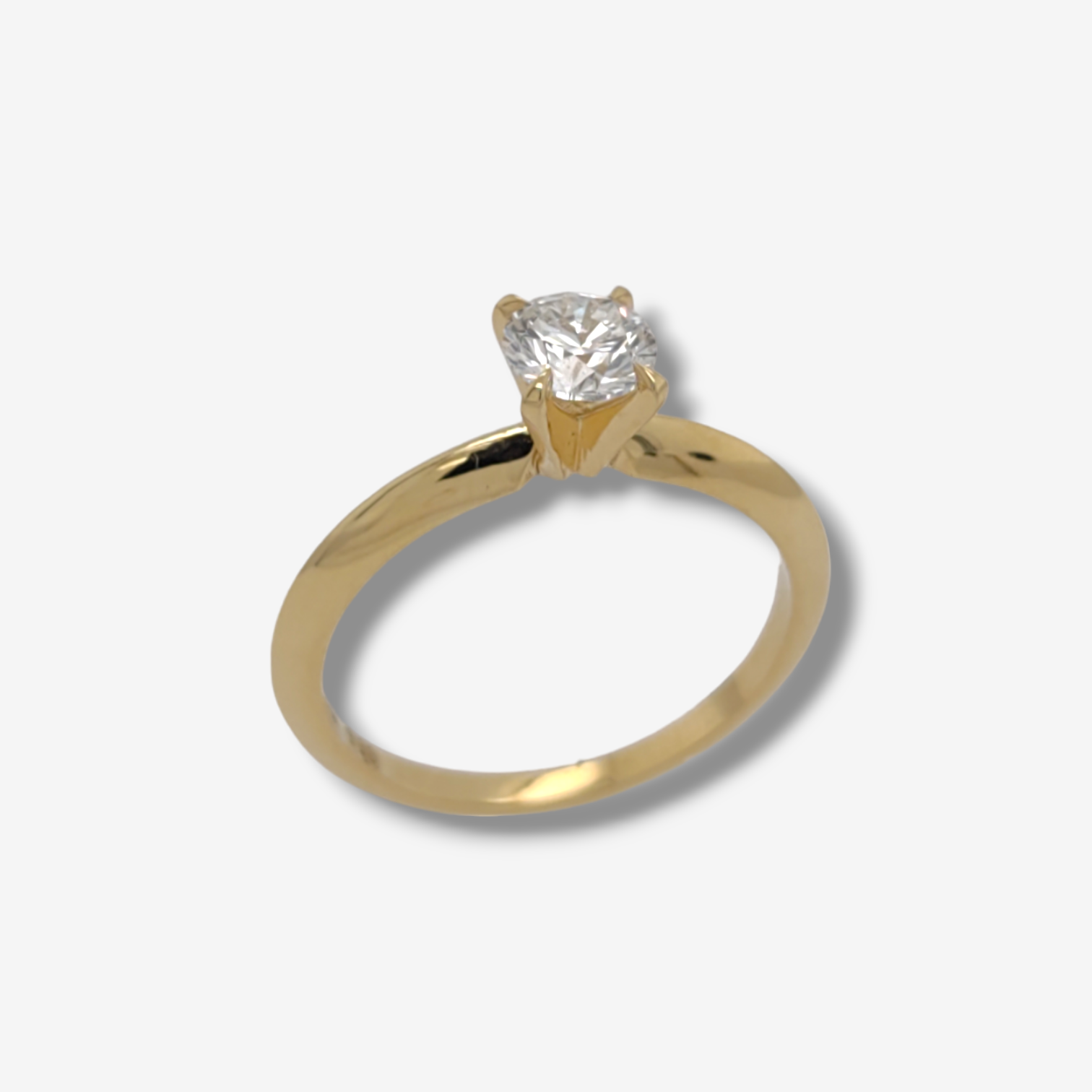 Photoroom-20240815_142826 Anillo (0.50 Ct) Compromiso Diamante Labgrown Solitario - Oro Amarillo 18Kts - Image 1
