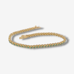 Brazalete (17.5 cm) Tennis c/ Esmeraldas - Oro Amarillo 18Kts