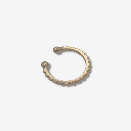 Cuff Estriado - Oro Amarillo 18Kts