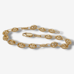 Brazalete (20.5 cm) Tejido Mariner Puff (6.2 mm) c/ Cierre Lobster - Oro Amarillo 18Kts