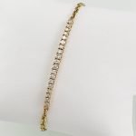 Brazalete Tennis de Diamantes Ajustable - Oro Amarillo 18Kts