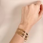 Pulsera estilo semanario (set 7 x bangles) macizos - Oro Amarillo 14 Kts - Image 2
