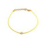 Brazalete c/ Hilo & Punto di Luce c/ Extension de Cadena - Oro Amarillo 14Kts - Image 3