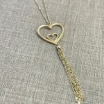 Cadena (40 + 2.5 cm) c/ Corazon & Fleco - Oro Amarillo 14Kts