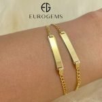 Brazalete (16 cm) Esclava c/ Cuban Link Macizo - Oro Amarillo 18kts - Image 2