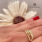 Anillo Paper Clip - Oro Amarillo 14Kts - Image 3