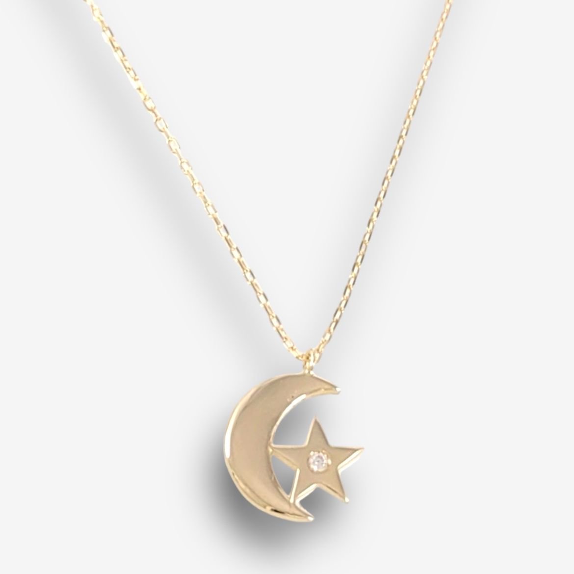 WhatsApp-Image-2024-05-16-at-2.03.28-PM Cadena (40 + 5 cm) c/ Luna & Estrella - Oro Amarillo 14Kts - Image 1