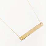 Cadena Ajustable c/ Placa (25 x 3.5 mm) Lista Para Personalizar - Oro Amarillo 14 Kts - Image 3