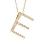 Cadena (40 Cm) c/ Inicial (8 x 11 mm) Diamantes Pavé - Oro 14Kts - Image 35