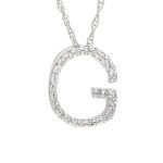 Cadena (40 Cm) c/ Inicial (8 x 11 mm) Diamantes Pavé - Oro 14Kts - Image 12