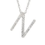 Cadena (40 Cm) c/ Inicial (8 x 11 mm) Diamantes Pavé - Oro 14Kts - Image 45