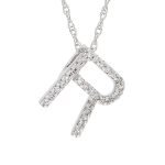 Cadena (40 Cm) c/ Inicial (8 x 11 mm) Diamantes Pavé - Oro 14Kts - Image 37