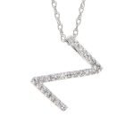Cadena (40 Cm) c/ Inicial (8 x 11 mm) Diamantes Pavé - Oro 14Kts - Image 55