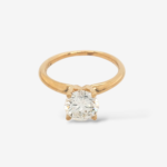 Anillo (1.08 Ct) Compromiso Diamante Labgrown Redondo 4 Prongs - Oro Amarillo 18Kts