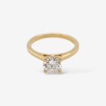 Anillo (1 Ct) Compromiso c/ Diamante Labgrown c/ 4 Prongs - Oro Amarillo 14Kts