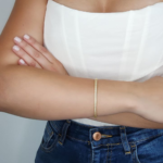 Pulsera (3.6 mm) c/ Zircones & Bordes Mini Esferas - Oro Amarillo 18Kts - Image 3