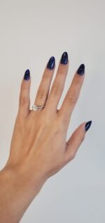 Anillo (1.35 Ct) Compromiso Diamante Labgrown Oval - Oro Blanco 18Kts - Image 2