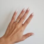 Anillo (2.90 mm) Cintillo Churumbela c/ Diamantes Naturales Pave (0.32 Ct) -  Platino - Image 2