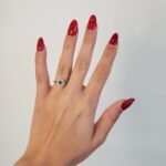 Anillo c/ Esmeralda Cuadrado (0.24 Ct) c/ Halo de Diamantes (0.12 Ct) - Oro Blanco 18Kts - Image 2