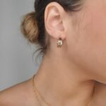 Argollas (18 x 14 mm) Ovaladas Tres Lineas (7 mm) - Oro Tres Tonos 14Kts - Image 2