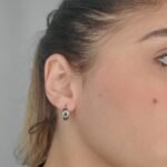 Zarcillos (15 mm) Huggies Reversibles (4.7 mm) - Oro Dos Tonos 14Kts - Image 3
