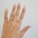Anillo (5 mm) Aro Media Cana c/ Diamantes Naturales Pave (0.60 Ct) - Oro Rosado 18Kts - Image 2