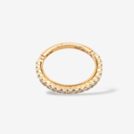 Anillo (2 mm) Cintillo Churumbela c/ Diamantes Labgrown (0.50 Ct) - Oro Amarillo 14Kts