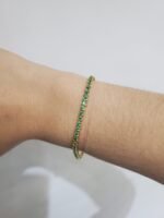 Brazalete (17.5 cm) Tennis c/ Esmeraldas - Oro Amarillo 18Kts - Image 2