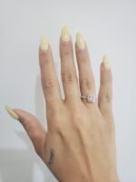 Anillo (1.08 Ct) Compromiso Diamante Labgrown Cushion Halo & Aro c/ 4 Prongs - Oro Blanco 18Kts - Image 2