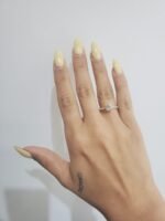 Anillo (1.08 Ct) Compromiso Diamante Labgrown Redondo 4 Prongs & Aro c/ Diamantes Pave - Oro Amarillo 18Kts - Image 2