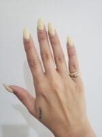 Anillo (0.41 Ct) Pinky Ring Ovalado c/ Diamante Labgrown Biselado (2.5 mm) - Oro Amarillo 14Kts - Image 2