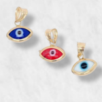 Dije (10 x 6 mm) Ojo Turco Marquise - Oro Amarillo 18Kts