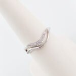 Anillo de 2 Hileras 15 Diamantes (0.10 Ct) Tres Tonos - Oro 18Kts - Image 4