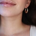 Argollas (24 x 27 mm) Twist Liso/Satinado - Oro Tres Tonos 14Kts - Image 2