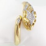 Pulsera Pantera con Diamantes - Oro Amarillo 18Kts