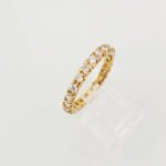 Anillo Infinity Band Churumbela c/ Zircones - Oro Amarillo 18Kts