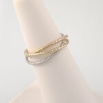 Set de Anillos entrelazados  - Oro Tres Tonos 14 Kts