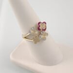 Anillo c/ Treboles & Zircones - Oro Amarillo 14Kts - Image 2