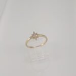 Anillo c/ Estrella de los Vientos & Zircones - Oro Amarillo 14Kts