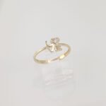 Anillo Fino Letras LOVE & Zircon - Oro Amarillo 14Kts