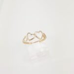 Anillo c/ Silueta de Corazones - Oro Amarillo 14Kts