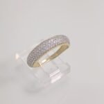 Anillo Cintillo c/ Zircones Pave - Oro Amarillo 14Kts