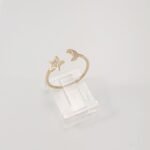 Anillo c/ Zircones Luna & Estrella - Oro Amarillo 18Kts