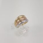 Anillo Trilogia - Oro Tres Tonos 14Kts
