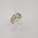 Anillo Cinco Lineas - Oro Tres Tonos 14Kts