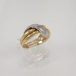 Anillo Lineas Entrelazadas - Oro Dos Tonos 18Kts - Image 2