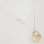 Cadena (40 + 5 cm) c/ Corazon Candado - Oro Amarillo 14Kts