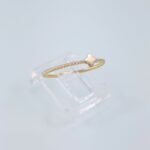Anillo Aro Fino Entorchado c/ Trebol Mini - Oro Amarillo 14Kts