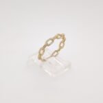 Anillo Tejido Paper Clip - Oro Amarillo 14Kts