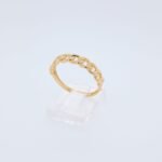 Anillo Eslabones Cubanos Soldados - Oro Amarillo 14 Kts
